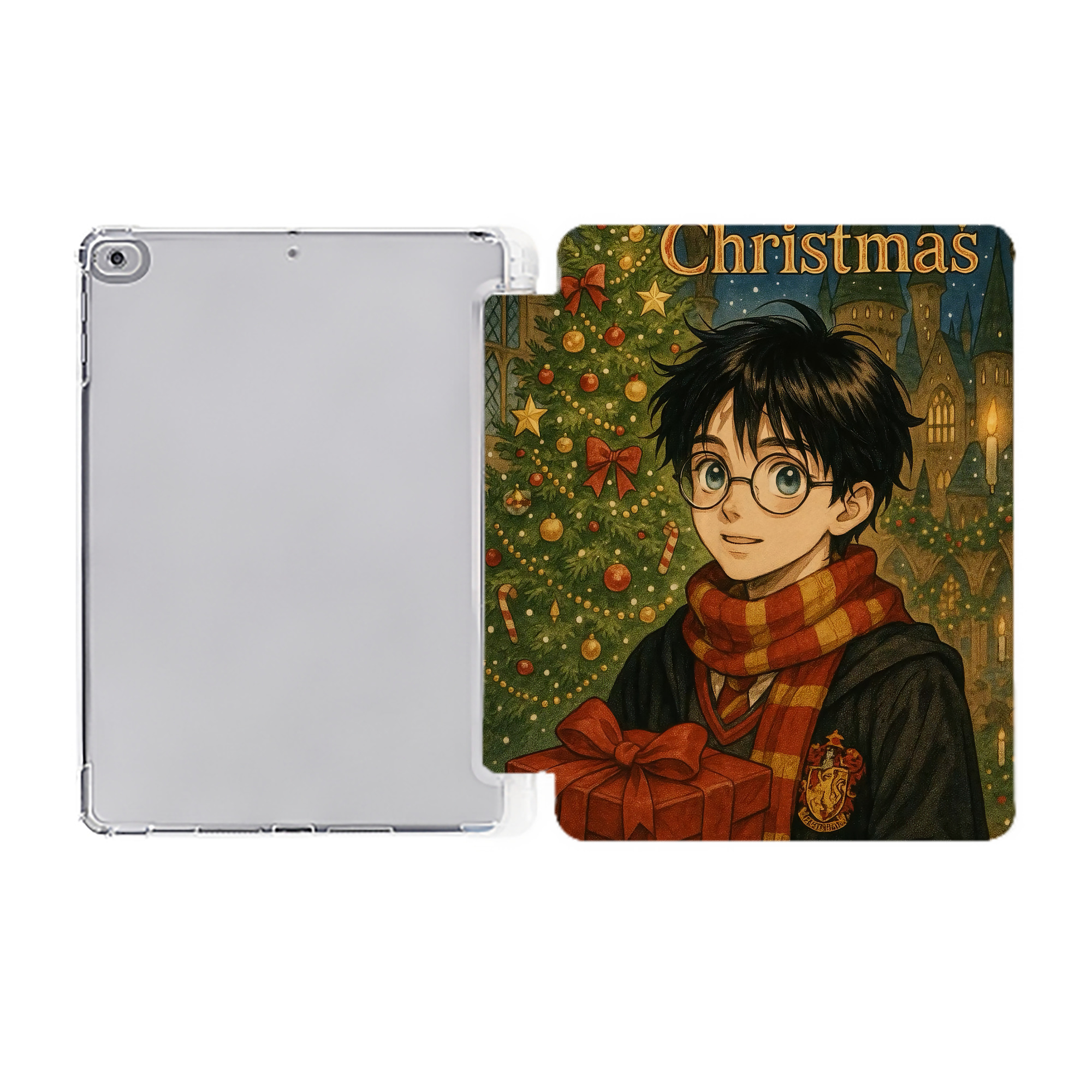 （画像用） Harry Potter ハリー・ポッターシリーズ IPad ケース ペン収納付き 三つ折りスタンド PUレザー×シリコン 対応機種9.5/10.5/10.9インチ